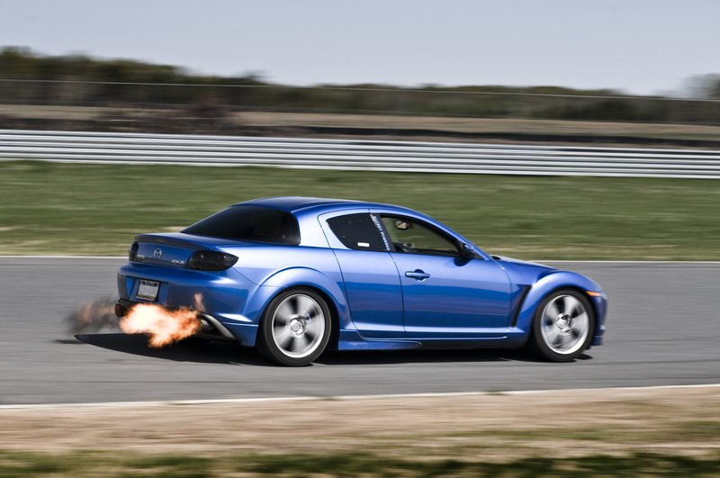 tuning, mazda, 4K, rx-8, speed, blue, flame
