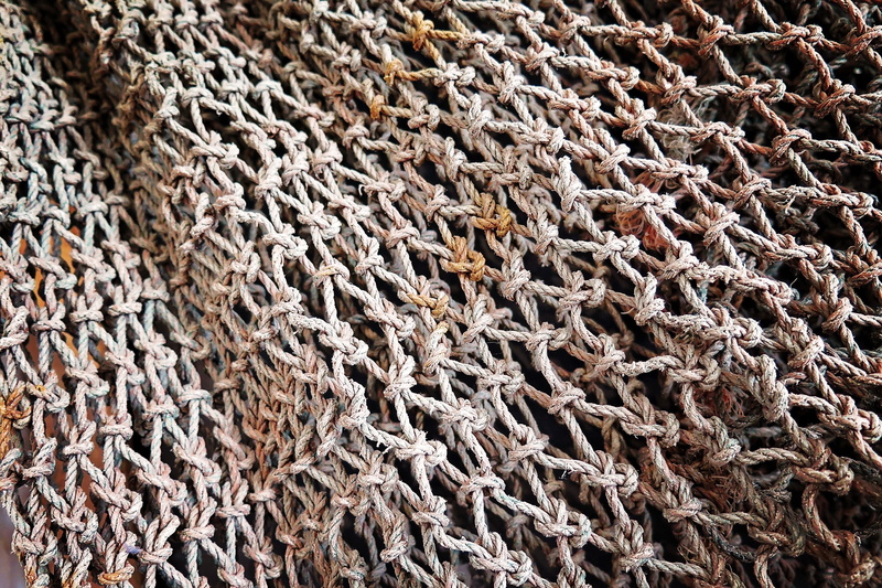 brown, net, wool, sea, knitted, abundance, backgrounds, high angle view, day, hammock, no people, marine, pattern, creativity, fisherman, 4K, warm clothing