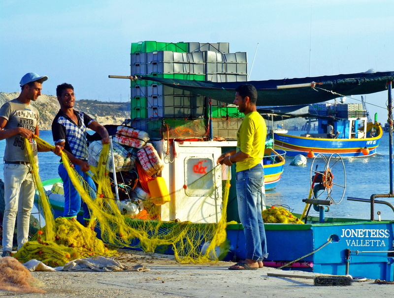 equipment, fishing, mediterranean, triple, fisherman, fishing boat, architecture, standing, fishing nets, fishing industry, net, day, occupation, business