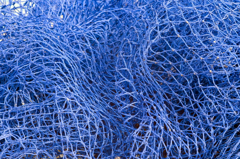 backgrounds, fishing-net, complexity, indoors, nature, 4K, blue, fishing, extreme close-up, fisherman, high angle view, still life, textured effect, close-up