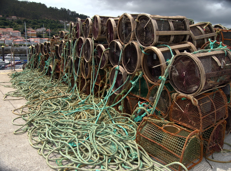 no people, 5K, harbor, arrangement, complexity, metal, nature, fishing rod, rod, large group of objects, fishing net, fishing, sky, commercial fishing net
