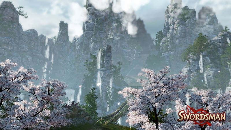 hero, samurai, WuXia, outdoors, growth, sign, tranquility, Heroes, rpg, mountain, plant, beauty in nature, action, mmo, environment, 720P, tranquil scene