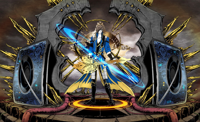 sengoku, masamune, instrument, 720P, basara, date, guitar