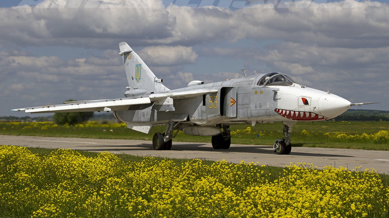 Flight, ATO, Ukraine Air Force, Bomber, Su-24, 1080P