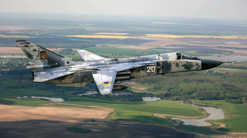 1080P, Su-24, Flight, Bomber, ATO, Ukraine Air Force
