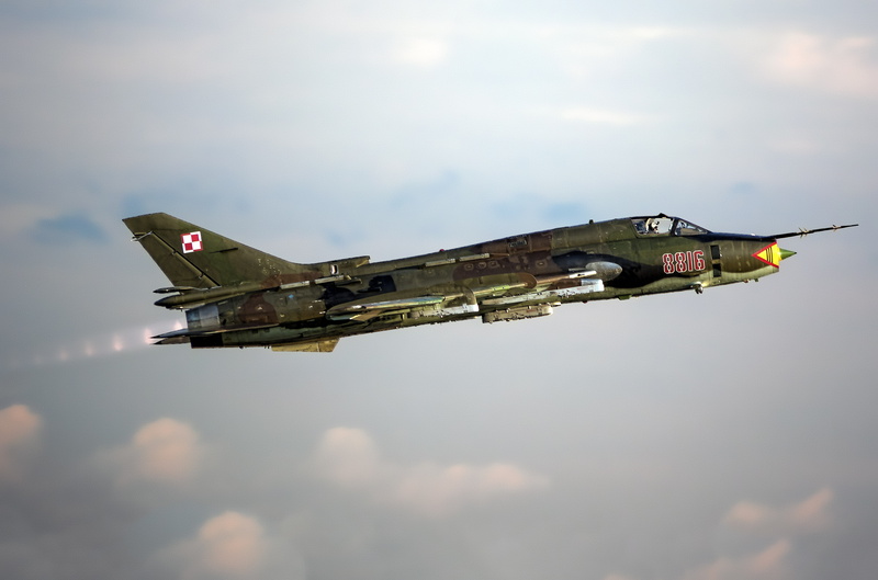 4K, Su-22, Fighter, the sky, flight, bomber