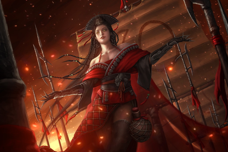 Fantasy, Swordsman II, Dark, Demon, Woman, 5K, Claws