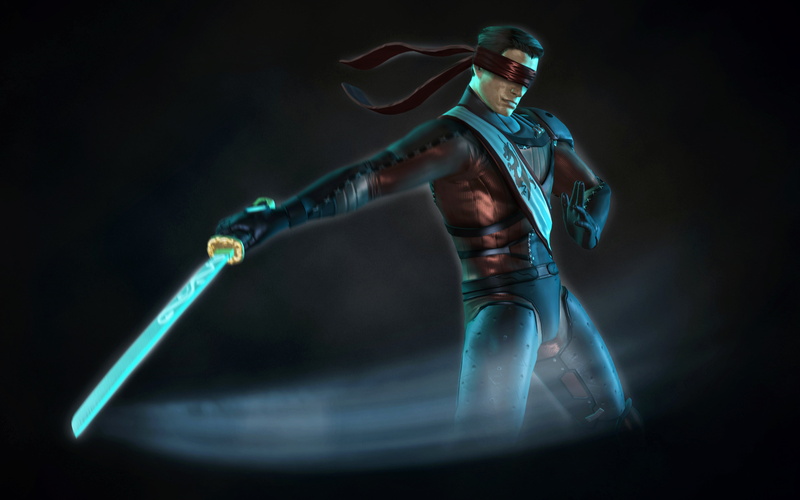 Kenshi, Swordsman, 4K, sword, blind, Katana, Sento, Mortal Kombat