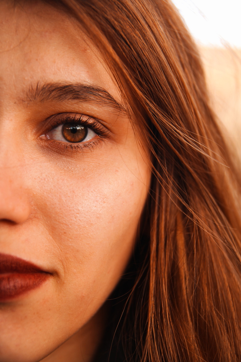 portrait, side, person, beautiful woman, brunette, human hair, human, beauty, body part, closeup, face, human body part, human eye, eyebrow, young women