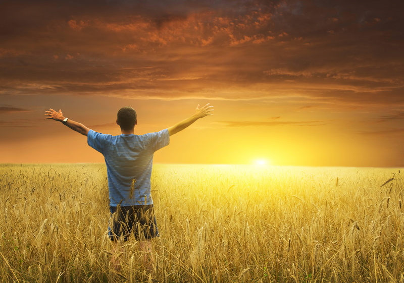 gratitude, People, hope, rear View, sunset, body part, sun, shorts, achievement, landscape, adult, t, ideas, beauty in nature, rural Scene, tranquil Scene