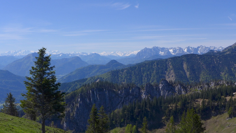 mountains, land, mountain, shades of green, tree, no people, non-urban scene, cloud - sky, nature, 4K, alpine, tranquility, blautöne, range, sky, remote