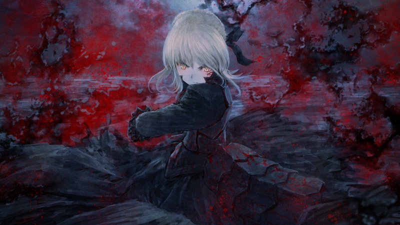 anime, Type-Moon, anime girls, Saber, Saber Alter, dark, Fate Series, 1080P