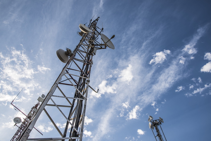 outdoors, cities, urban, satellite dish, industry, built structure, blue sky, technology, cloud - sky, low angle view, day, Communications, metal, architecture
