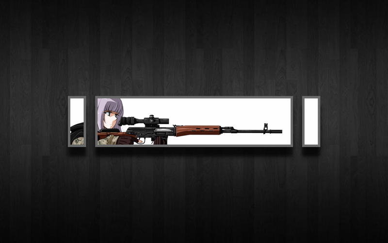 picture-in-picture, adult, 1080P, arts culture and entertainment, gun, men, wall - building feature, wood - material, musical instrument, sitting, Gunslinger Girl