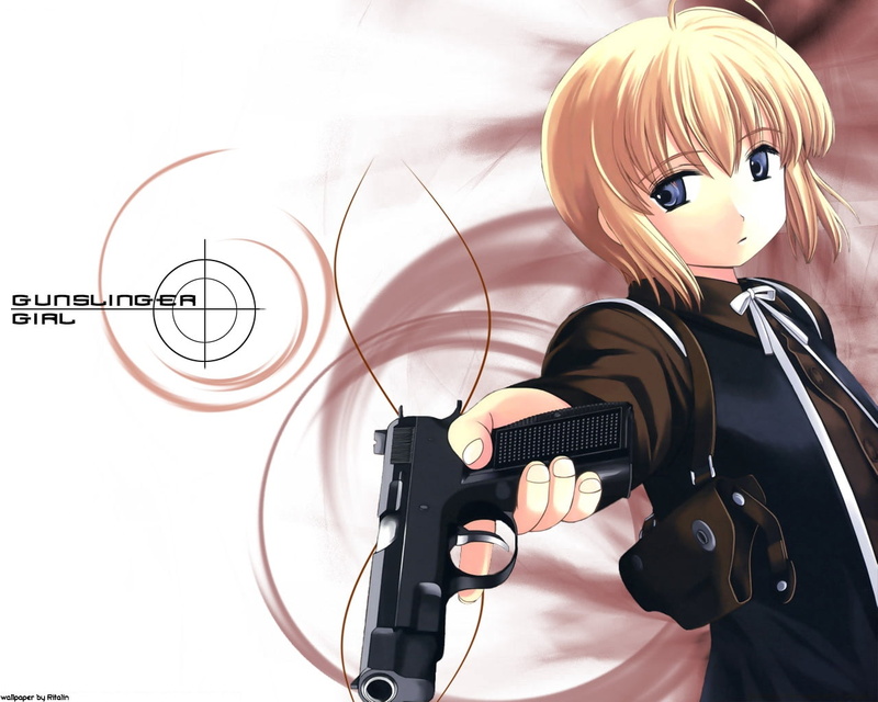 connection, human representation, weapons, gunslinger girll, headphones, toy, creativity, gunslinger, female likeness, 720P, close-up, girl