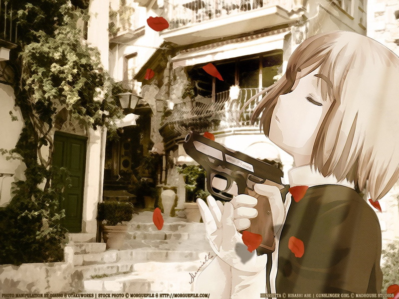 720P, Anime, Gunslinger Girl