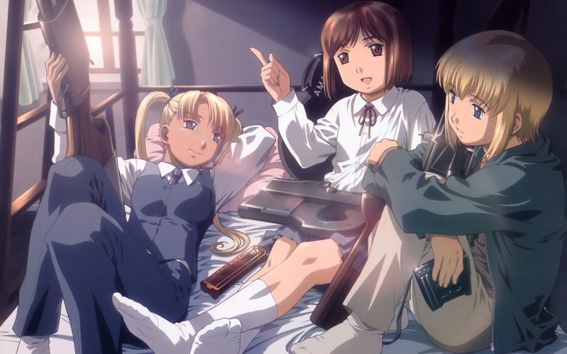 Gunslinger Girl, Girl, 1080P, Cute, Anime