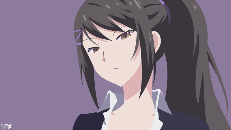 Brown Eyes, Black Hair, 1080P, Sae Chabashira, Classroom of the Elite, Anime