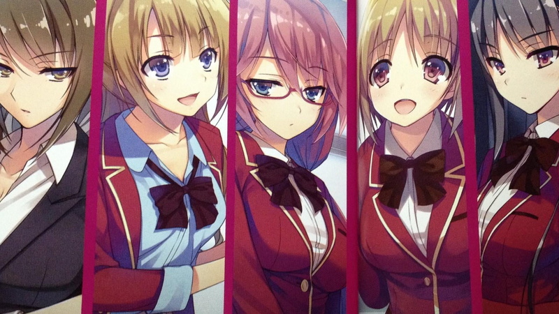 retail display, multi colored, wall - building feature, anime, shunsaku tomose, mask, choice, retail, classroom of the elite, female likeness, variation