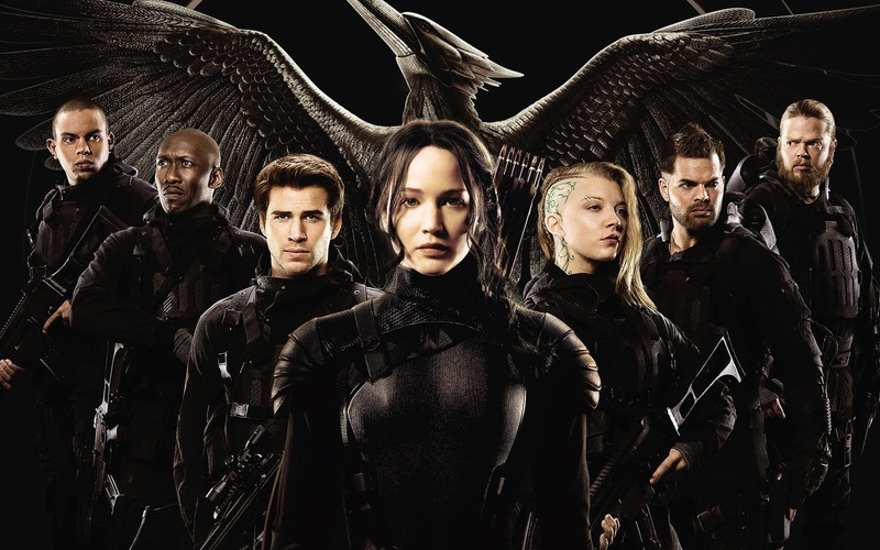 young women, Natalie Dormer, looking at camera, Jennifer Lawrence, indoors, young adult, men, portrait, leather, real people, black background, The Hunger Games: Mockingjay Part 1