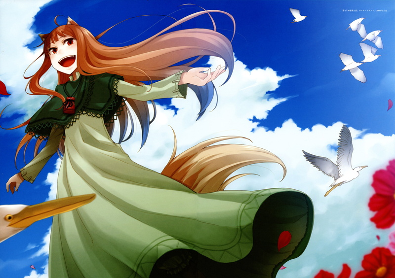 ookami, ayakura, spice, 4K, koushinryou, wolf, juu, and