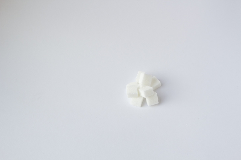 food, indoors, sugar lumps, close-up, crumpled paper, sugar cube, still life, copy space, sweet, white, white background, cut out, white color, single object