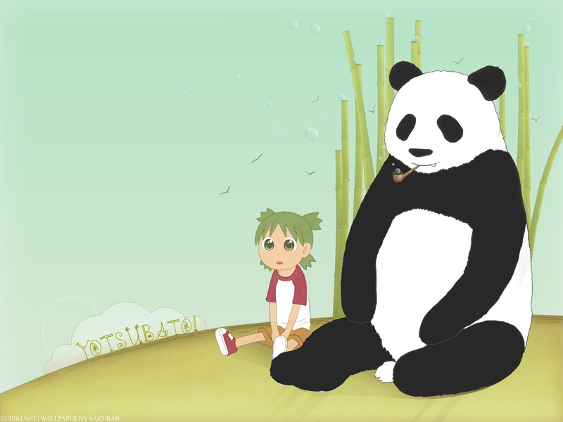 panda, yotsubato, 720P, bears, yotsuba
