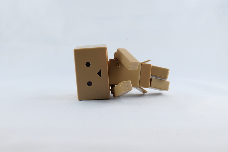 cardboard, copy space, surprise, cube shape, toys, yotsubato, tired, toy, single object, manga, 5K, paper, kartobot, lying, cut out, still life, figure