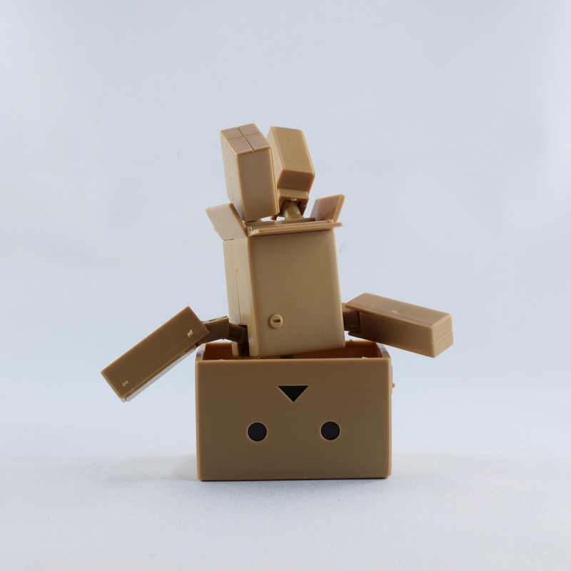 figure, studio shot, happy, close-up, cut out, white background, shape, kartobot, container, figurine, yotsubato, amazon figure, 4K, no people, toys, wood - material