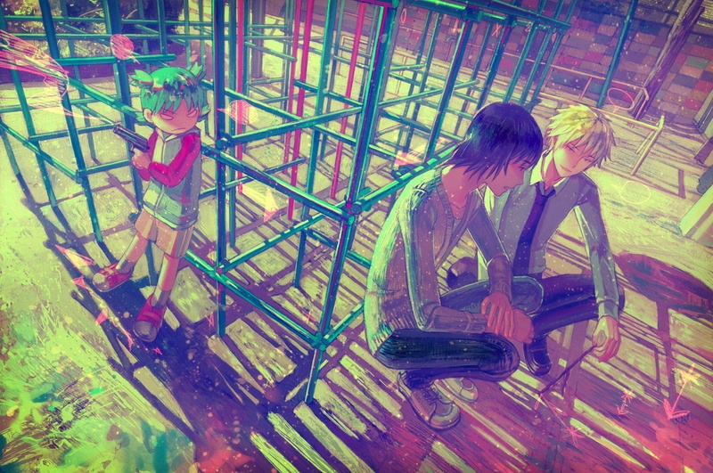 Yotsubato, 480P, anime, Playground