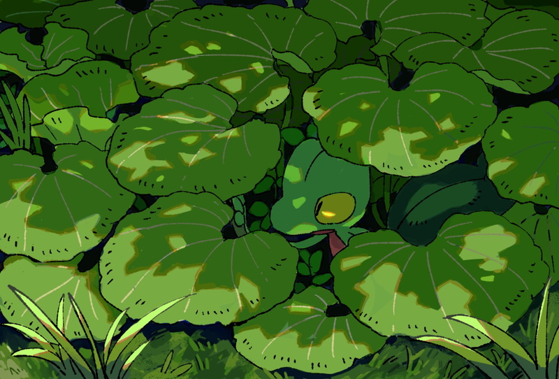 1080P, Treecko, plants, Pokémon
