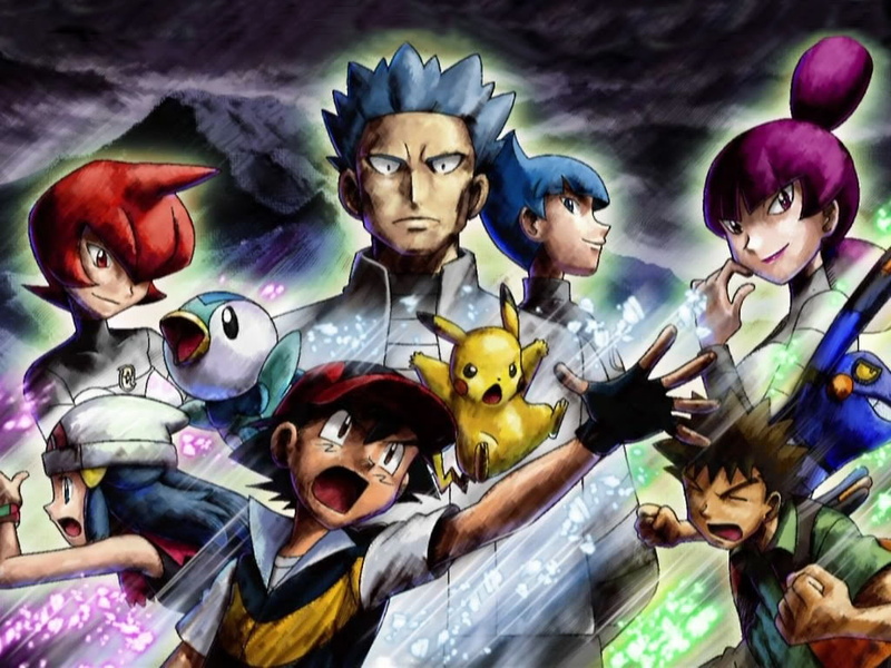 Pikachu, pokemon, art, anime, team, hd, team galactic, Ash, galactic, 480P