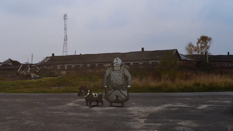 no people, pets, architecture, nature, art and craft, human representation, domestic animals, artwork video games dog fall valiant hearts the great war