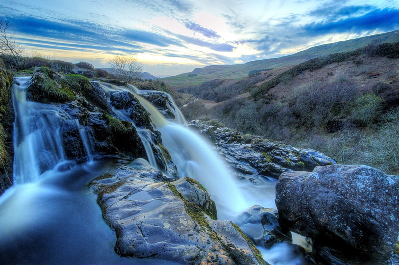 Waterfalls, Waterfall, Loup Of Fintry Waterfall, 1080P