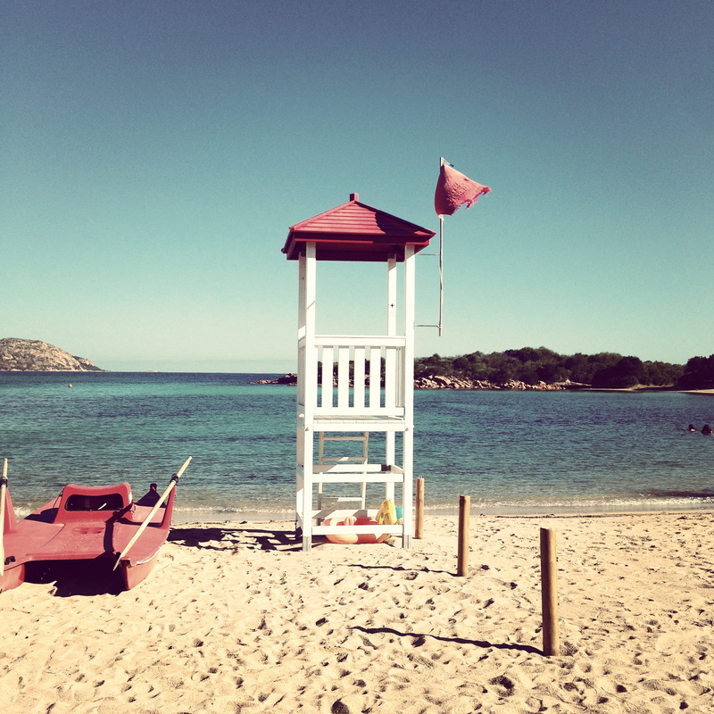 sky, 1080P, scenics - nature, flag, off season, square, italy, water, shore, travel, sea, safety, lifeguard, architecture, sardinia, boat, mediterranean
