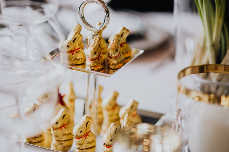 selective focus, no people, human representation, bunnies, bunny, event, 2K, celebration, table set, elegance, still life, chocolate, close-up, representation