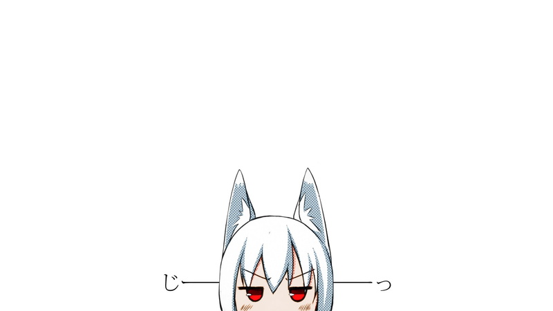 clear sky, day, spirituality, wolf girls, built structure, close-up, belief, nature, metal, white hair, 1080P, red eyes, sky, religion, architecture, copy space