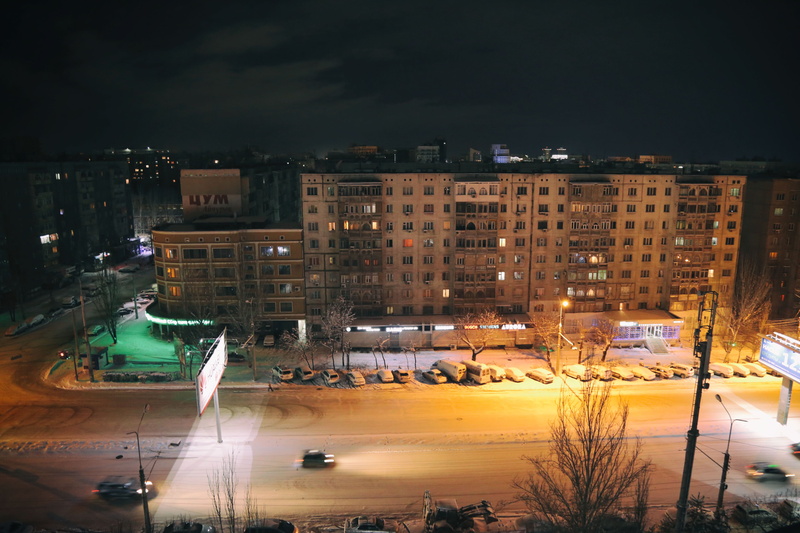 nature, kyrgyzstan, road, 5K, night, built structure, transportation, architecture, tree, cloud - sky, building exterior, car, motor vehicle, city, bishkek