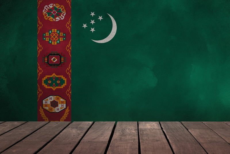 Flag, Flags, flag of Turkmenistan, 1080P