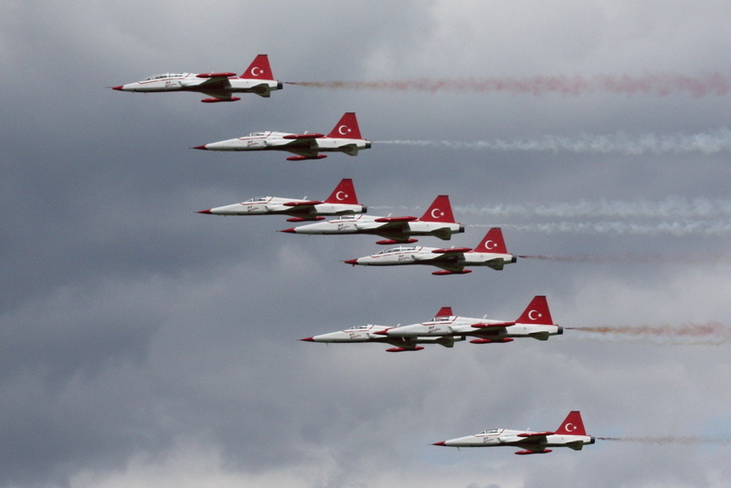 team, air, aircrafts, northrop, acrobatic, turkish, 720P, dom, stars, f 5, fighter