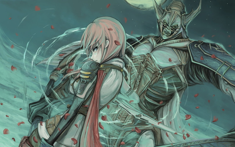 games, girls, final, hd, fantasy, 720P, art, odin, lightning, x, weapons, anime, xiii, video, artwork, Final Fantasy XIII