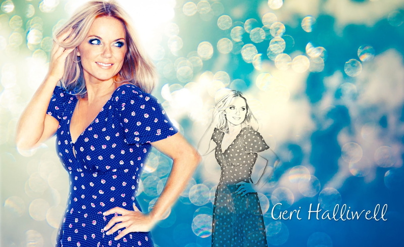 portrait, Others, emotion, young women, Music, bokeh, halliwell, cheerful, excitement, geri halliwell, looking at camera, females, beauty, geri, women