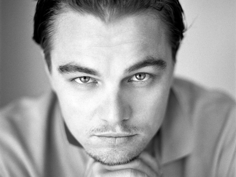 Black and White, Face, Leonardo Dicaprio, 720P, Actor, American, Actors, Man