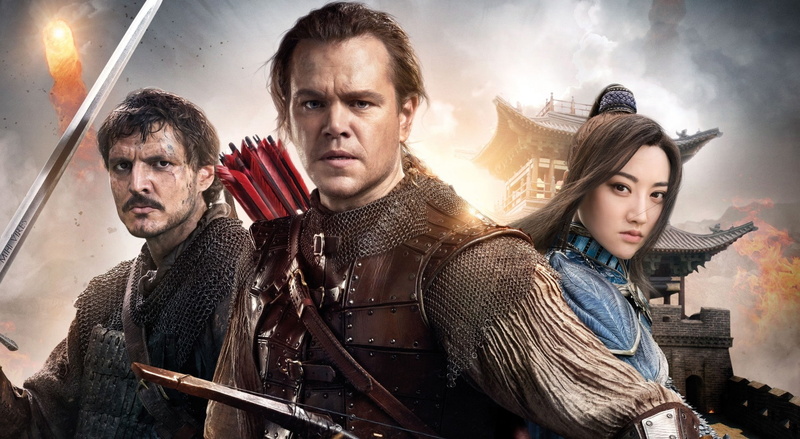 women, sky, 2017, the great wall, clothing, young men, waist up, young adult, wall, looking at camera, portrait, people, sword, men, anger, Other Movies