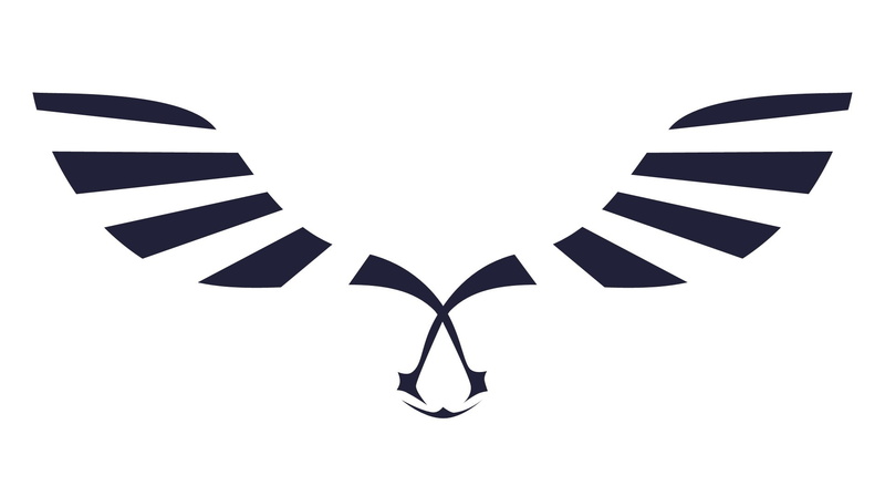 Symbol, black, assassins, Assassins Creed, Games, communication, logo, sign, Bird, indoors, symmetry, cut out, black color, copy space, themed, creed, art and craft