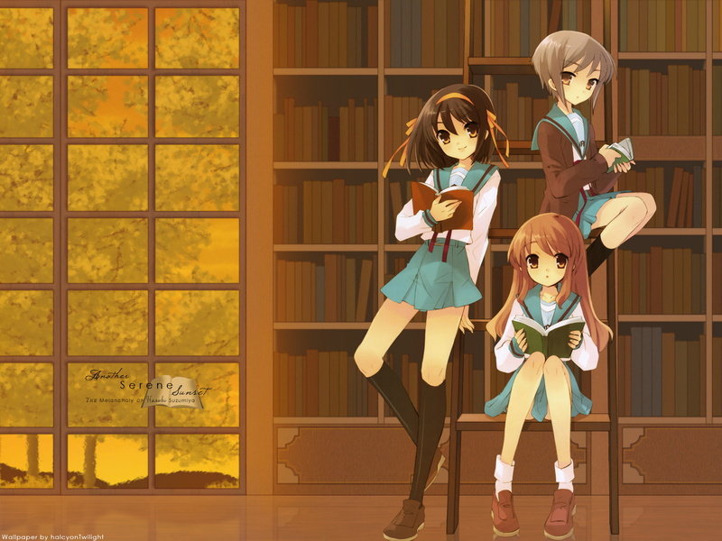 Yuki Nagato, Mikuru Asahina, Haruhi Suzumiya, 1080P, Anime, The Melancholy Of Haruhi Suzumiya, Suzumiya Haruhi no Yuuutsu
