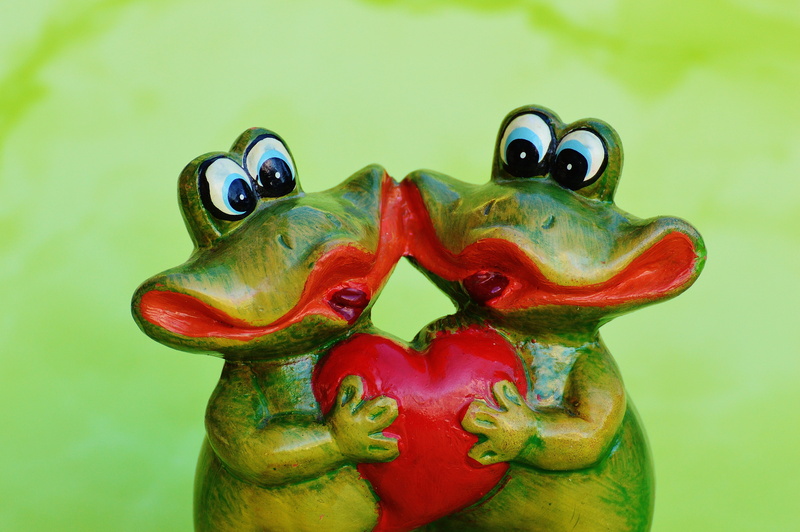 greeting card, red, figure, decorative, Heart, Pair, animal themes, no people, green color, indoors, creativity, heart, animal, valentines day, studio shot