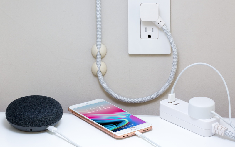 listening, computer mouse, desktop, strip, still life, iphone charger, cable, google home mini, indoors, gray, close-up, wireless technology, technology