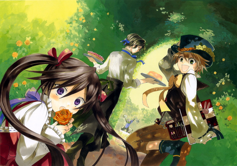 Emily (Pandora Hearts), Sharon Rainsworth, 8K, Anime, Gilbert Nightray, Oz Vessalius, Xerxes Break, Pandora Hearts, Alice Baskerville