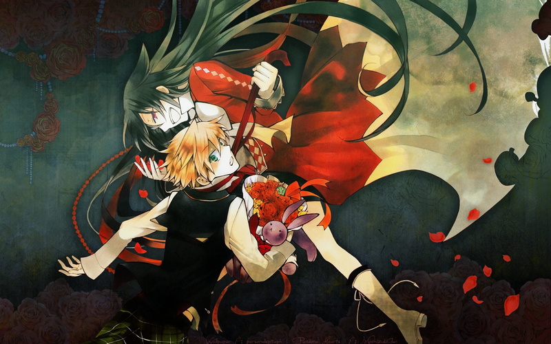 Anime, day, lifestyles, 1080P, creativity, flowering plant, one person, mural, pattern, human representation, close-up, Alice Baskerville, Pandora Hearts